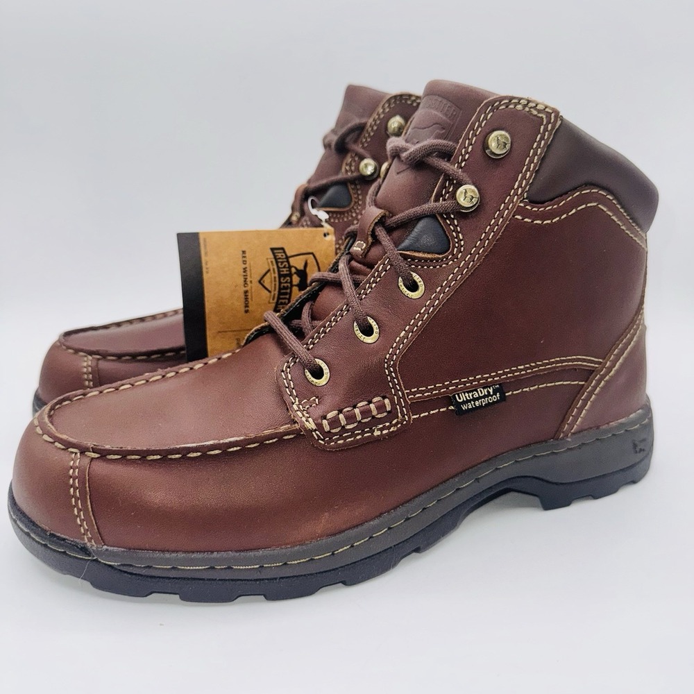 Irish Setter Soft Paw Boots Men's Size 9 D‎ Brown Leather Chukka Bootie